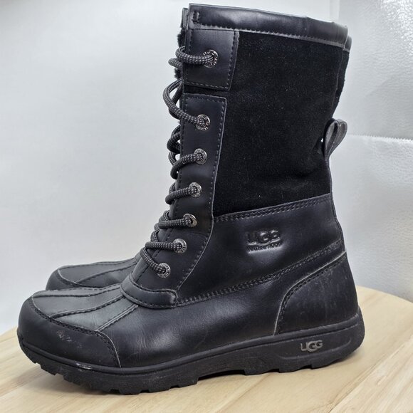 Women's 6.5 - UGG K Butte II CWR 1098890K  Boots Black  Uggs GS 5 - Picture 1 of 10